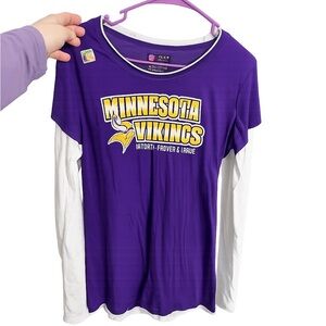 NWT Minnesota Vikings Purple Long Sleeve Shirt